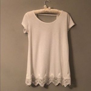 Xhilaration Scoop Cutout Back Shirt